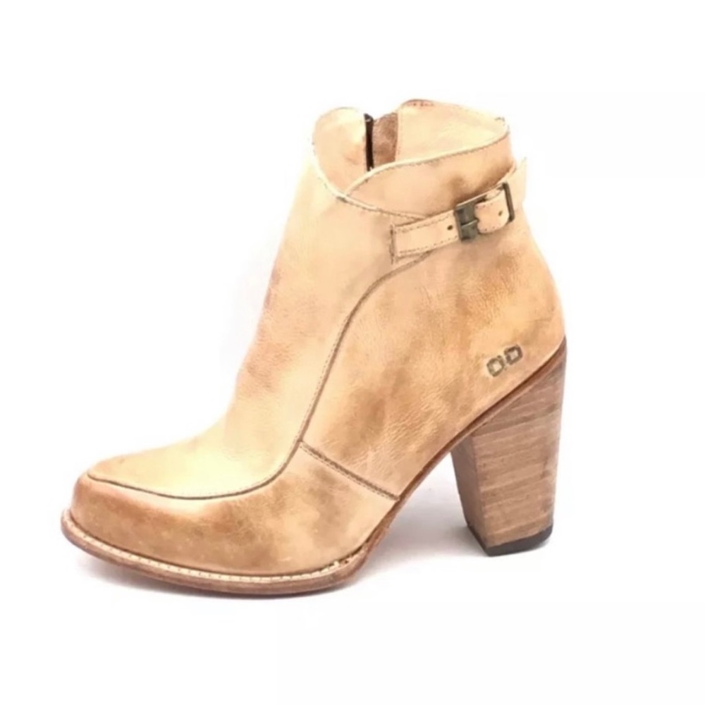 Bed Stu Women’s Tan Rustic Isla Ankle Boots 7 1/2